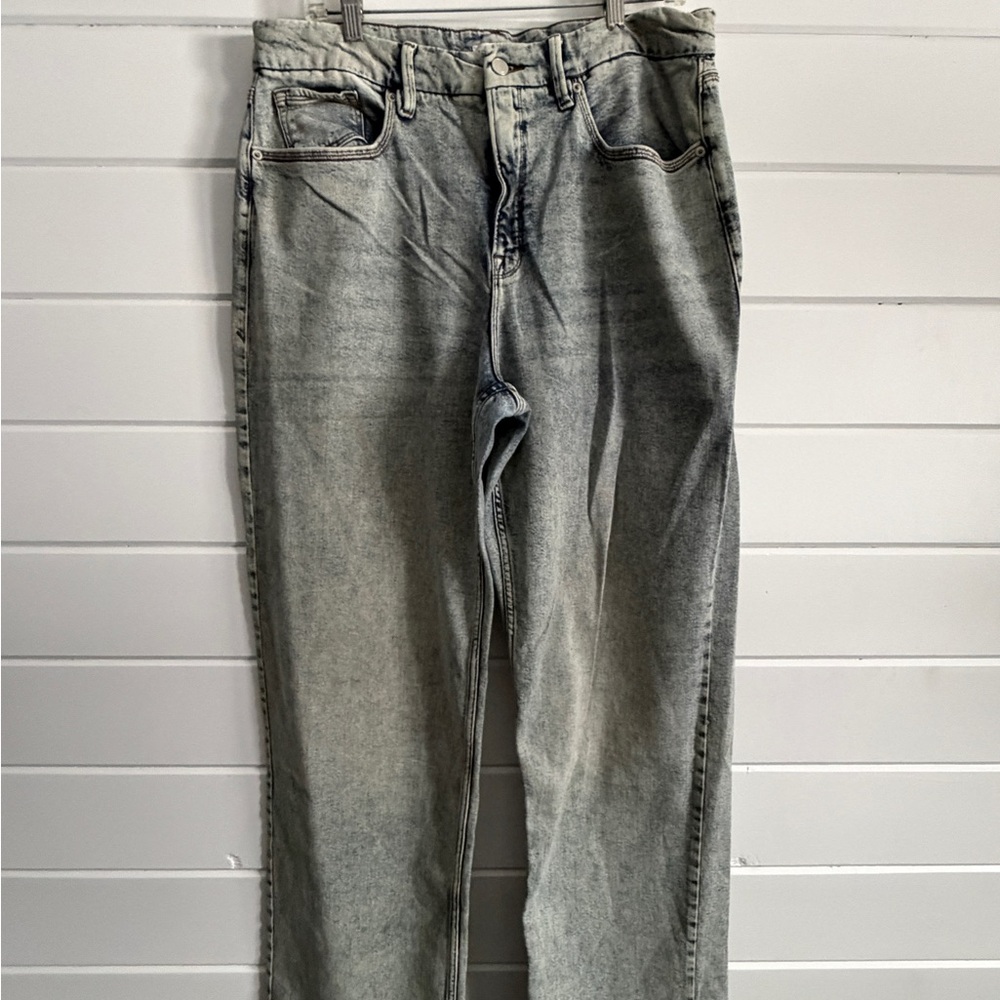 Good American mineral wash Women's Straight Jeans